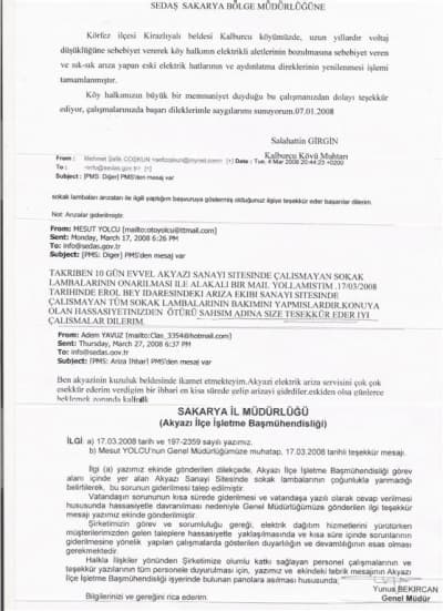 SEDAŞ'a Teşekkür Mesajları Yağıyor