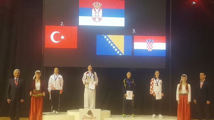 Hendekli karateci Balkan Şampiyonasında ikinci oldu