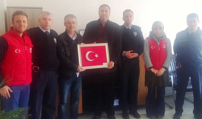 Cumhuriyet Polis Merkezine taziyeye gittiler