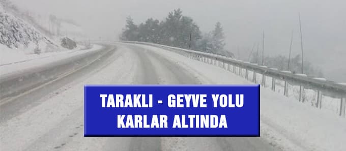 Kar bu yolda zor anlar yaşatıyor!