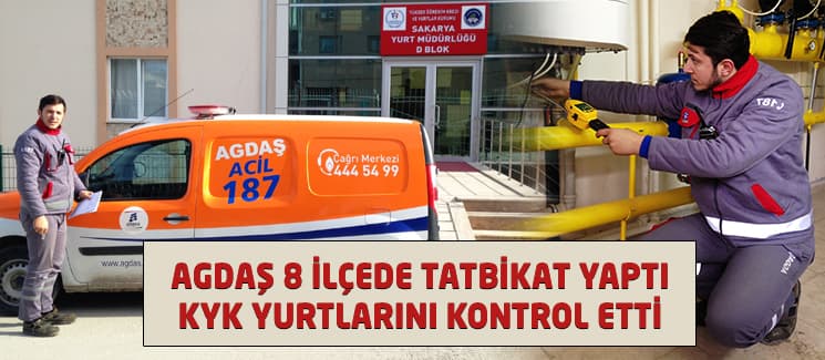 AGDAŞ, 8 ilçede tatbikat yaptı