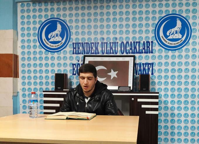 Hendekli ülkücüler şehitler ve Halep için dua etti