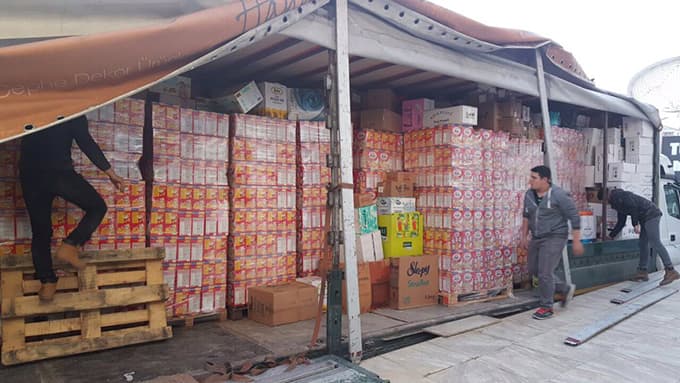 Sakarya'dan geçen konvoy, Halep'e ulaştı