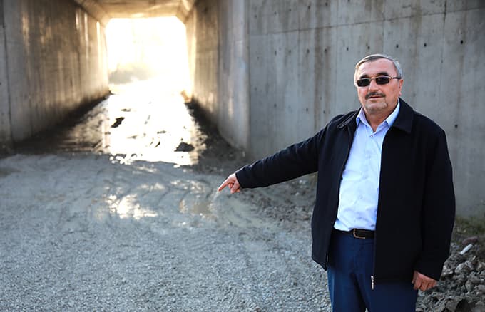 Alt geçitteki sorunu SASKİ çözdü