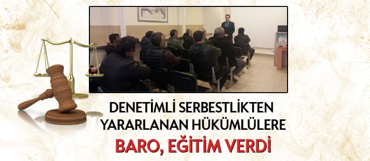 Baro'dan hükümlüler için eğitim