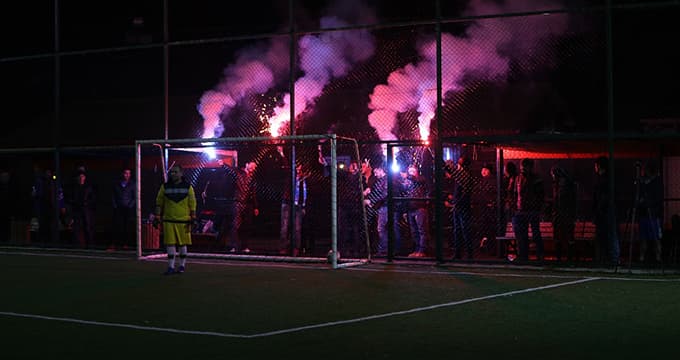 Maç sonunda horon oynadılar