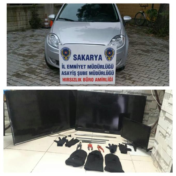Kiraladıkları araçla hırsızlık yapmaya gitmişler
