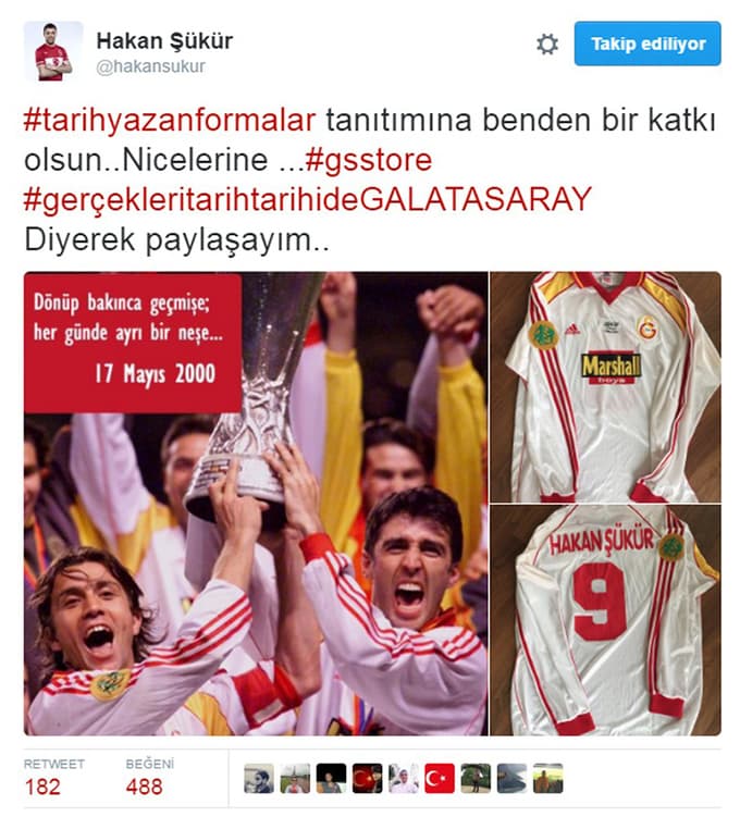 Hakan Şükür'ün paylaşımına tepki yağdı