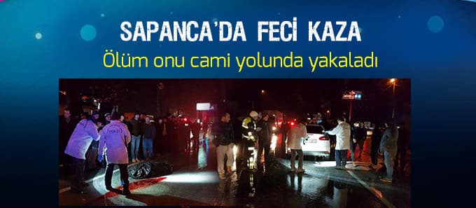 Camiye giderken, kazada öldü