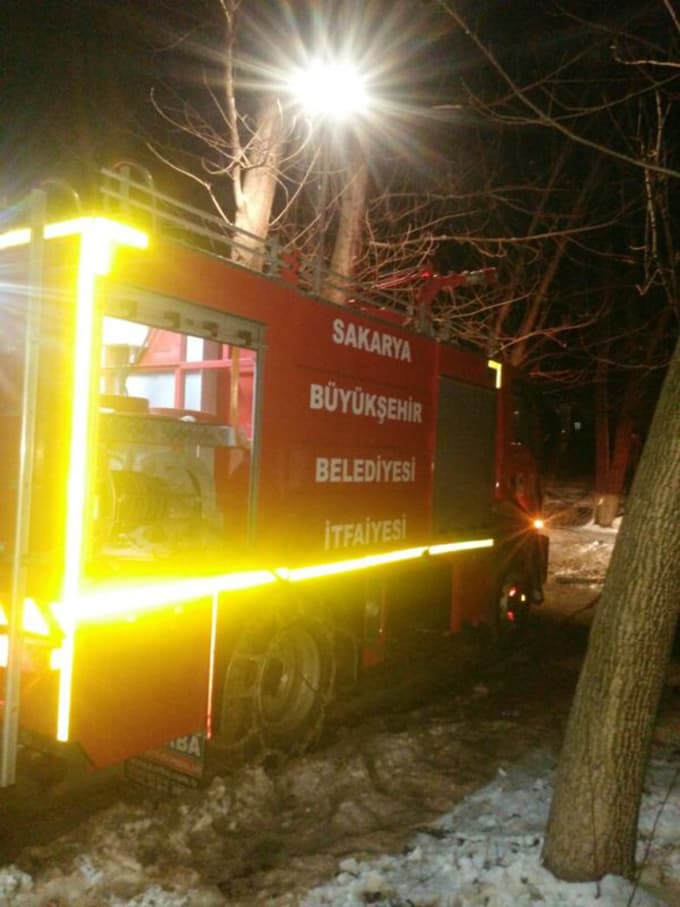 Taraklı'da ahşap evde yangın