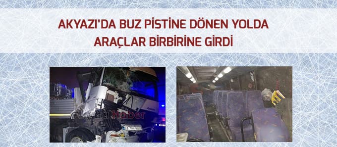 Akyazı'da zincirleme kaza