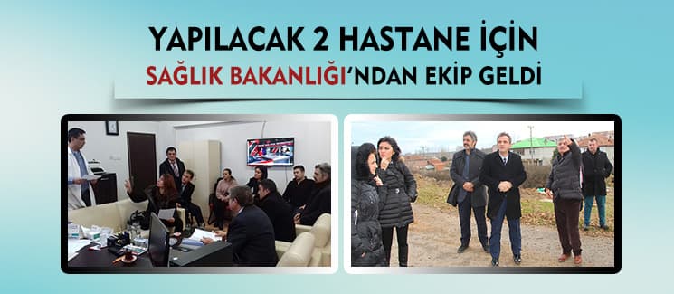 İki yeni hastane için proje çalışması başladı 