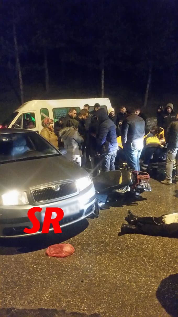 Maltepe kavşağında kaza