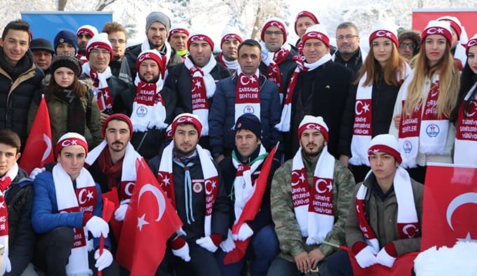 Sarıkamış Şehitleri için yürüdüler