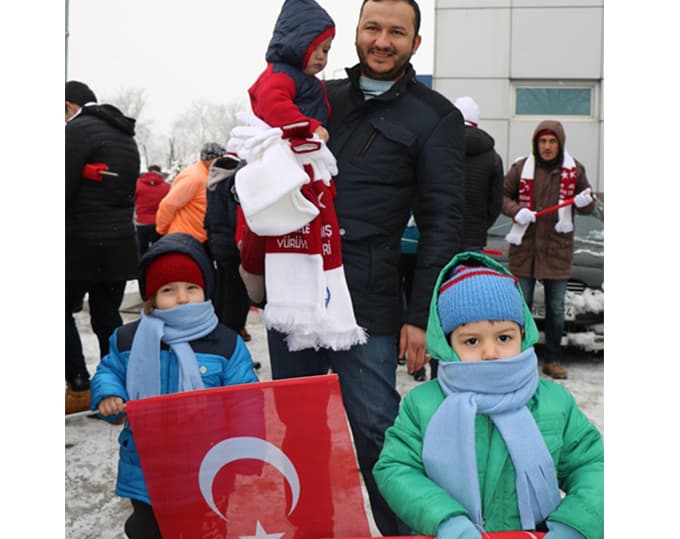 Sarıkamış Şehitleri için yürüdüler