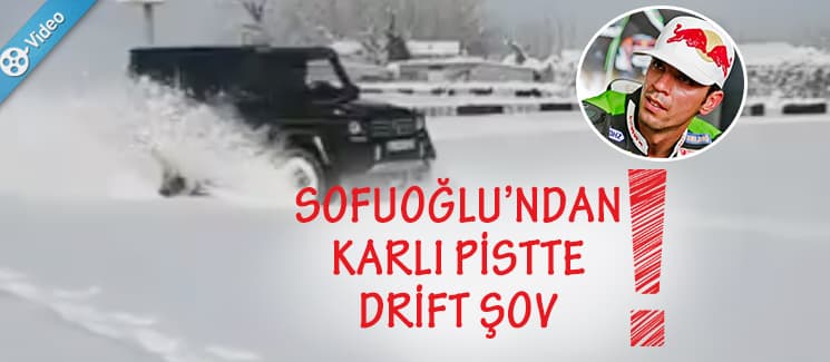 Sofuoğlu'ndan karlı pistte drift şov