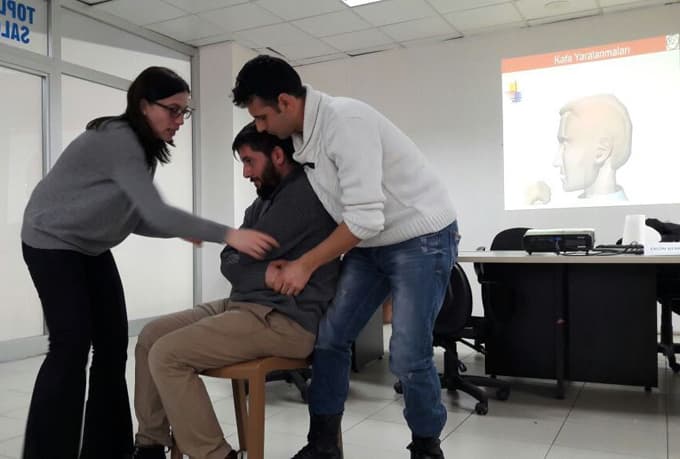 Sporcular için ilk yardım kursu açıldı