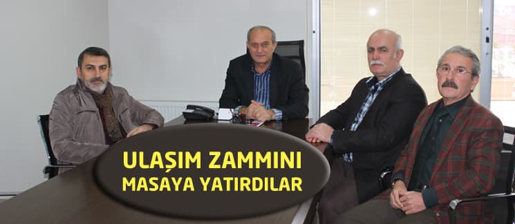 Ulaşım zammı masaya yatırıldı