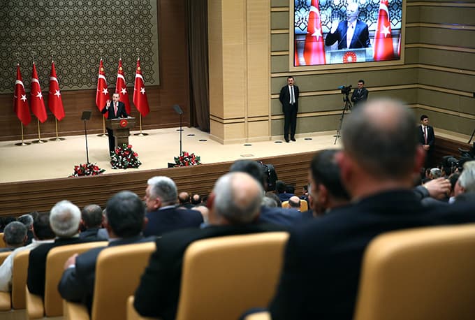 Cumhurbaşkanı, Sakaryalı muhtarlar  ile biraraya geldi