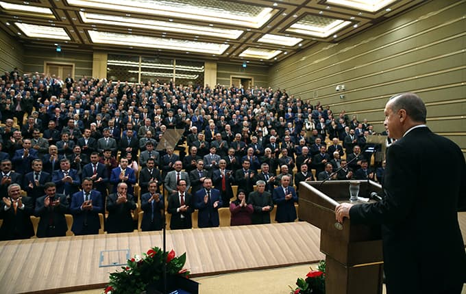 Cumhurbaşkanı, Sakaryalı muhtarlar  ile biraraya geldi