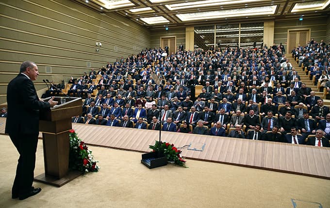 Cumhurbaşkanı, Sakaryalı muhtarlar  ile biraraya geldi