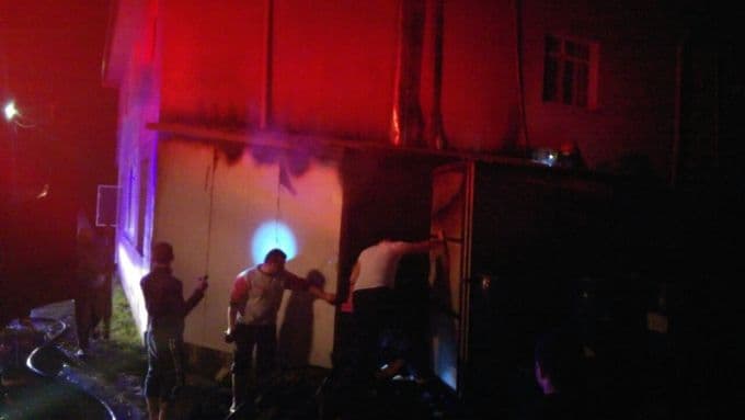 Kalorifer kazanındaki yangın korkuttu