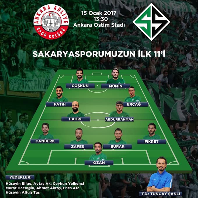 Sakaryaspor, Adliyespor ile karşı karşıya geldi