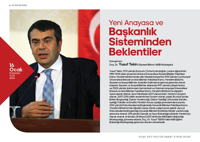 Sakarya'da 'Anayasa ve Başkanlık Sistemi' konuşulacak