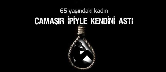 Çamaşır ipiyle kendini astı