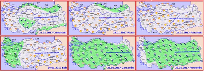 Kar yağışı, Sakarya'ya geri geliyor