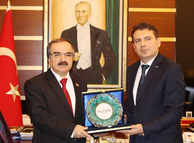 MÜSİAD Sakarya'dan Vali Coş ziyareti