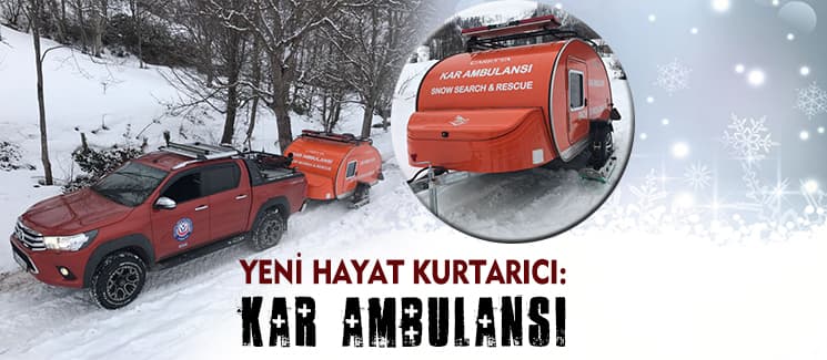 Yeni hayat kurtarıcı: Kar ambulansı