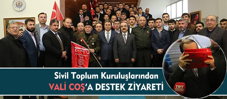 Sivil toplum kuruluşlarından Vali Coş'a ziyaret 