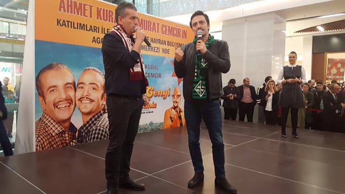 Ahmet Kural ve Murat Cemcir Sakarya'da