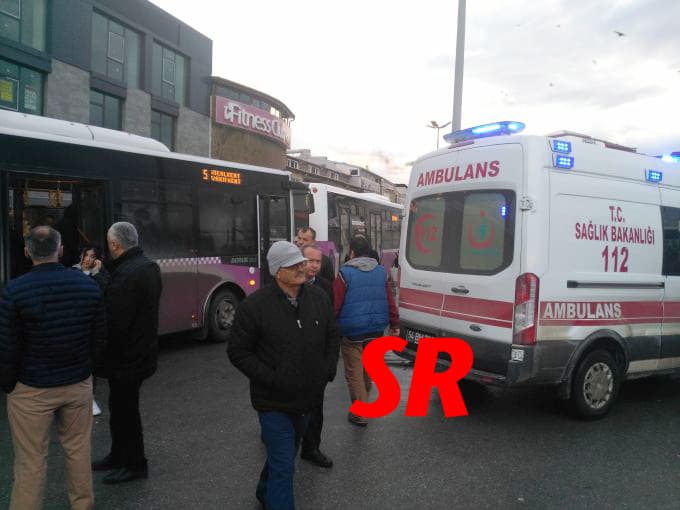 Halk otobüsünü, ambulans gibi kullandı