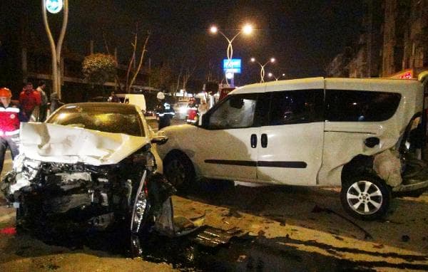8 araca çarptıktan sonra durabildi