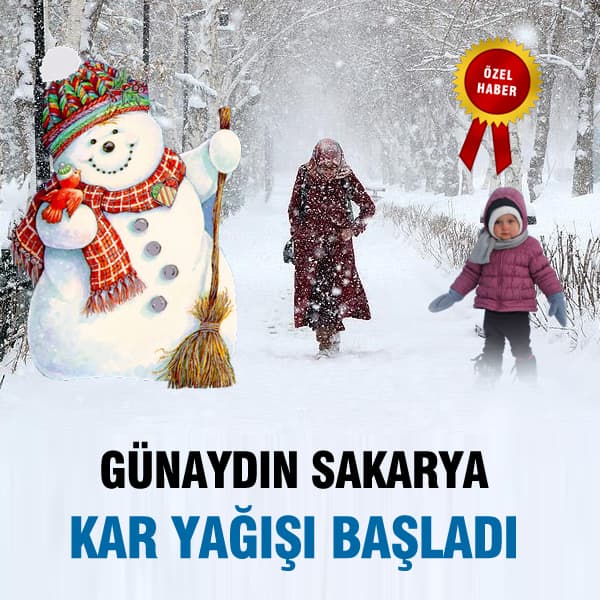 Sakarya güne kar yağışıyla başladı