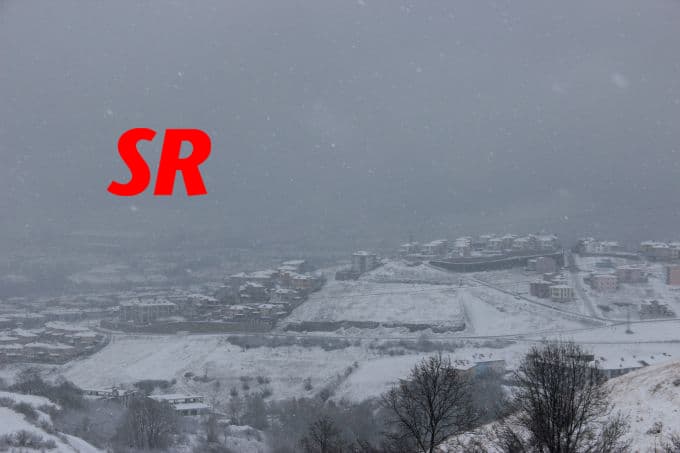 Şehirden kar manzaraları