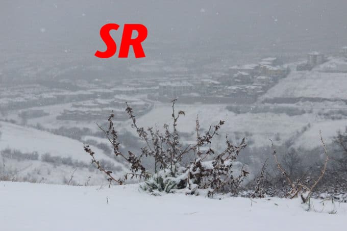 Şehirden kar manzaraları