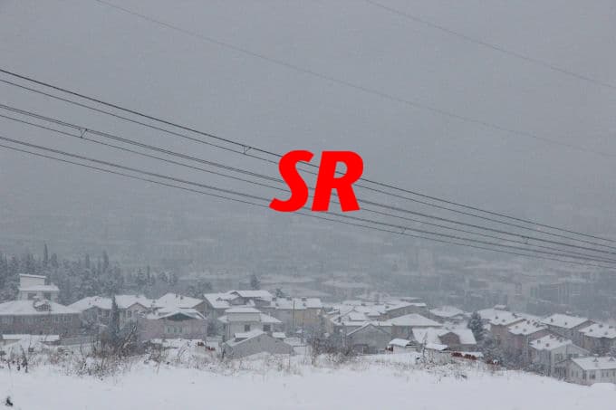 Şehirden kar manzaraları