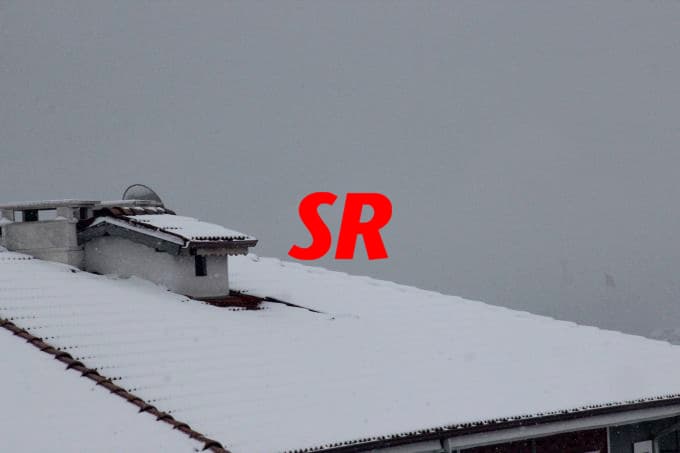 Şehirden kar manzaraları