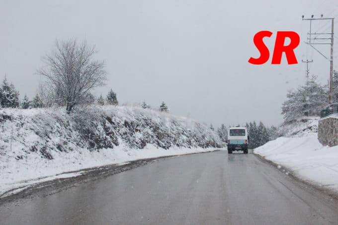 Şehirden kar manzaraları