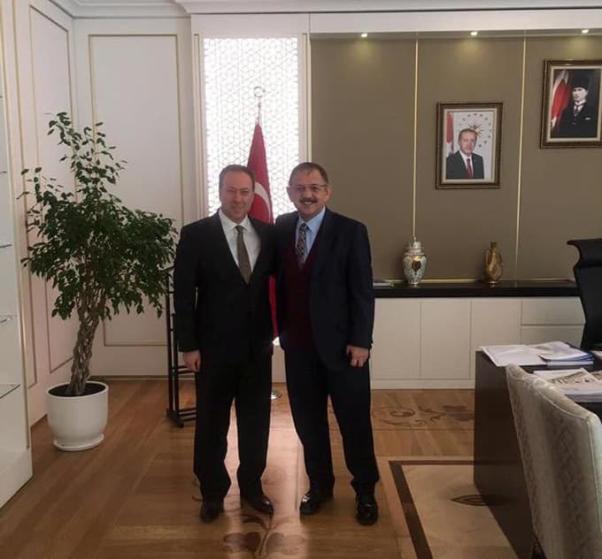 Geyve Belediye Başkanı Ankara'da Özhaseki ile görüştü