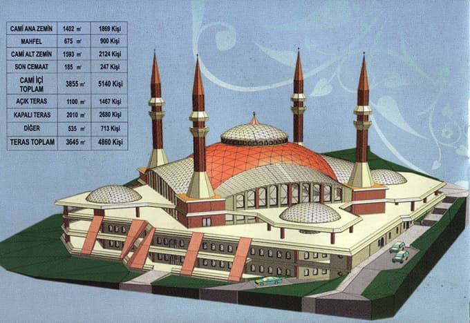 Şehrin en büyük camiisi için son durum