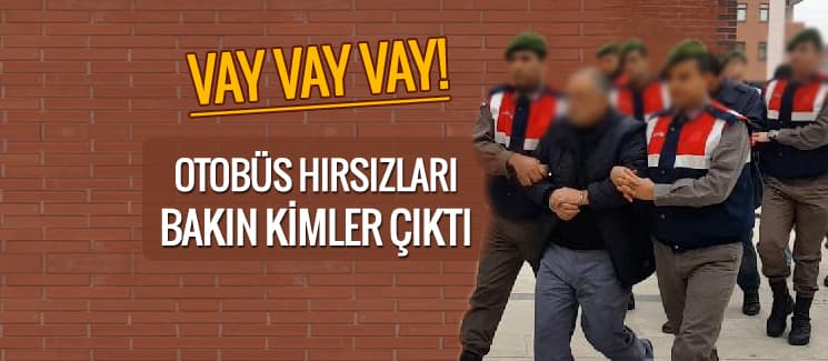 Mola veren otobüslerden hırsızlık yapan 4 şüpheli yakalandı