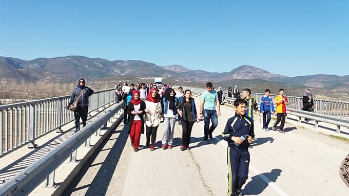 Sağlıklı yaşam için yürüdüler