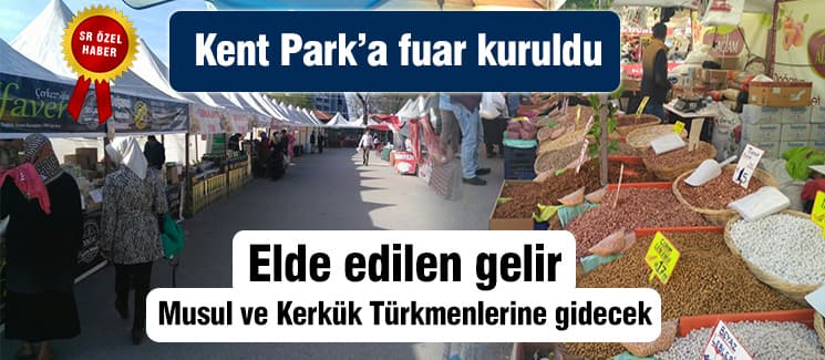 Kent Park'a fuar kuruldu