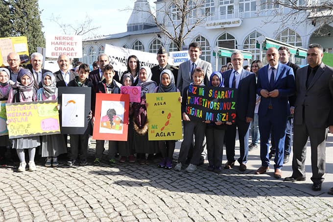 Sağlıklı yaşam için yürüdüler