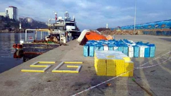 Sahil Güvenlik'ten kaçak sigara operasyonu