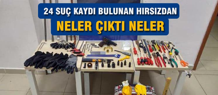 Hırsızlık suçundan 24 kaydı vardı, yakalandı!